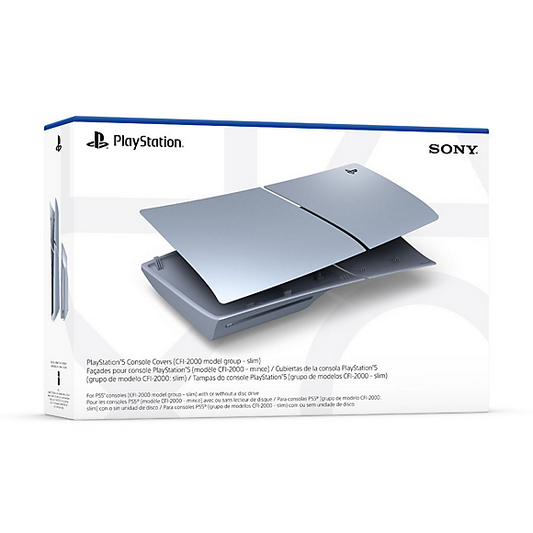 PS5™ Console Covers (model group - slim) - Sterling Silver